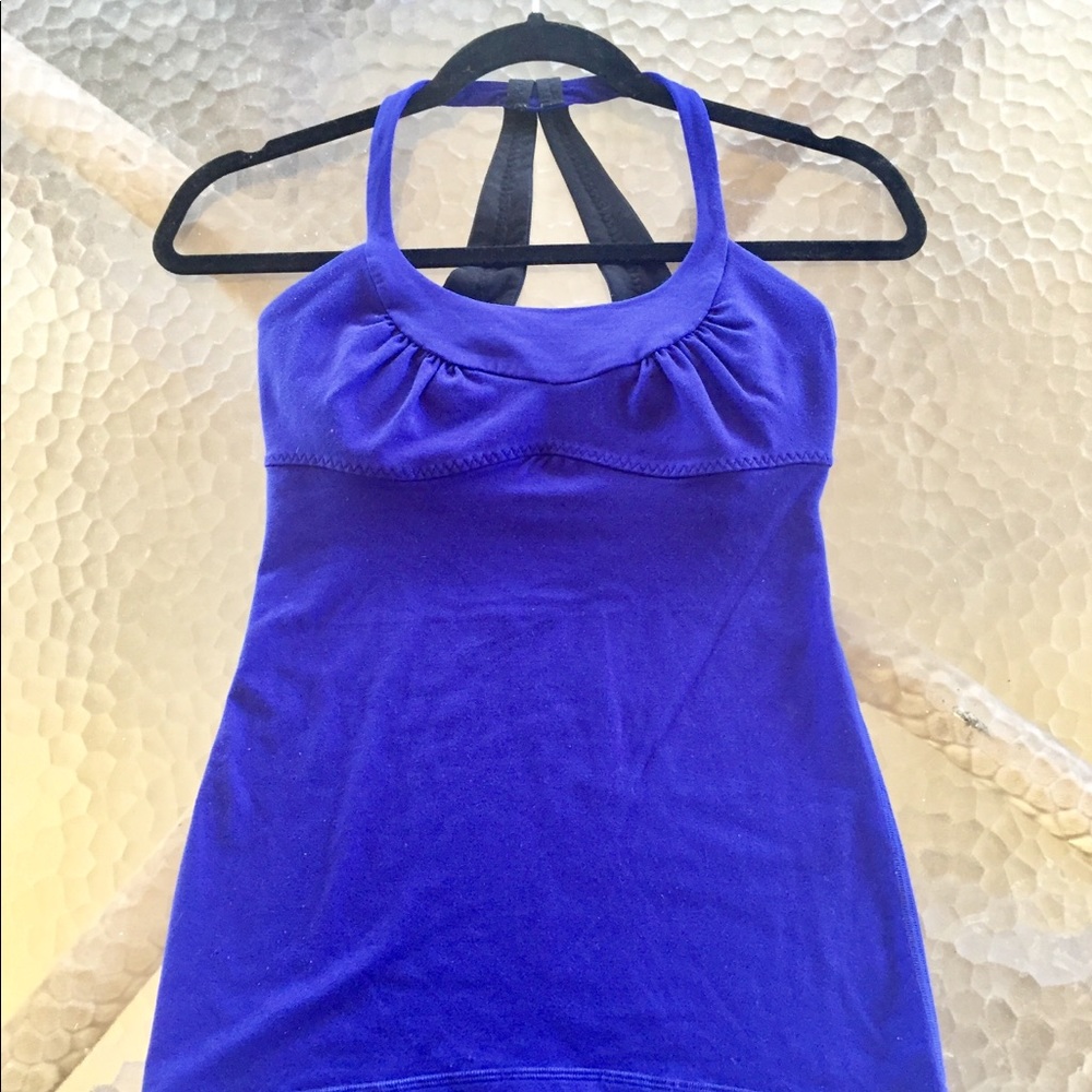 !! SOLD!! Lululemon Scoop Neck Blue Active Top